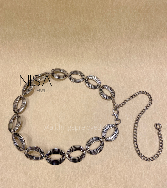 Seed pattern metal chain belt